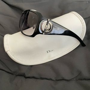 Christian Dior black sunglasses circa mid 2000s